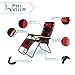 PHI VILLA XXL Oversized Padded Zero Gravity Chair, Foldable Patio Recliner, 30