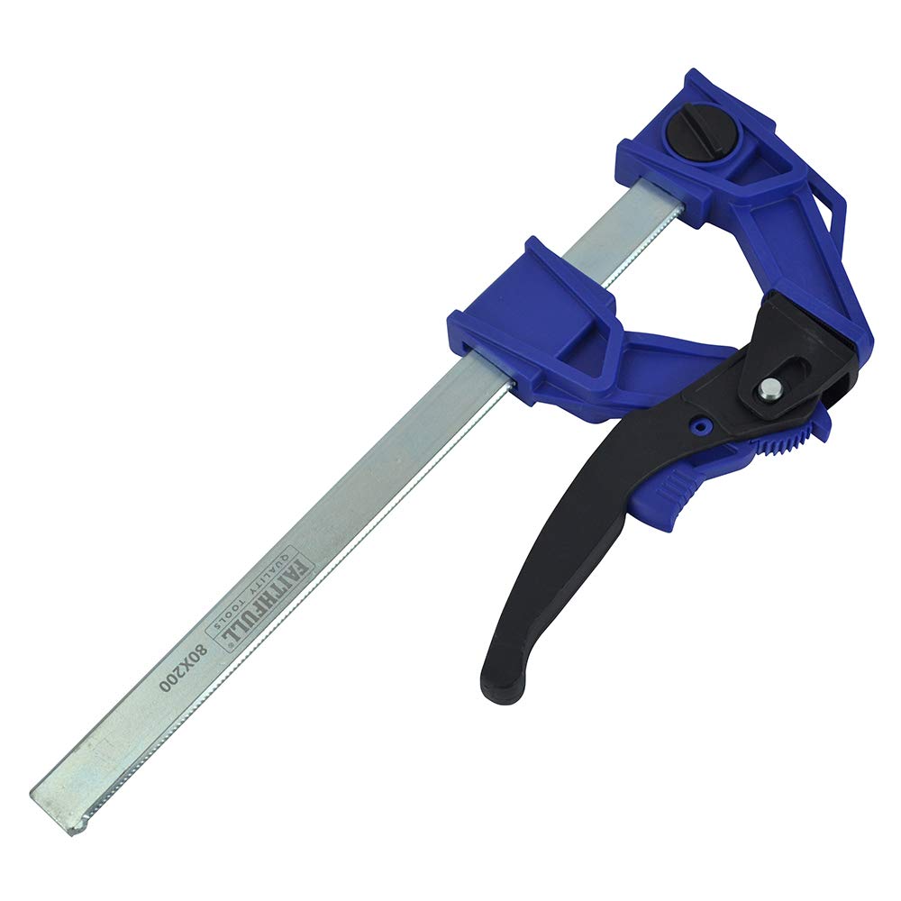Faithfull FAILC200120 Lever Clamp (200mm 8in Capacity) and Spreader 120kg Clamping Force