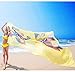 Sexy Women Chiffon Beach Swimwear Sarong Wrap Dress Bikini Cover Up Scarf (Yellow)