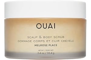 OUAI Scalp & Body Scrub Travel Size, Melrose Place - Exfoliating Body Scrub with Sugar & Coconut Oil Blend for Smooth, Moistu