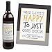 Big Dot of Happiness Retirement Party - Gifts for Women and Men Wine Bottle Label Stickers Set 4
