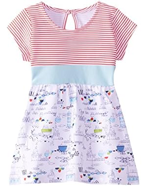 Baby-Girls Newborn Out To Sea Banded Waist Dress, White