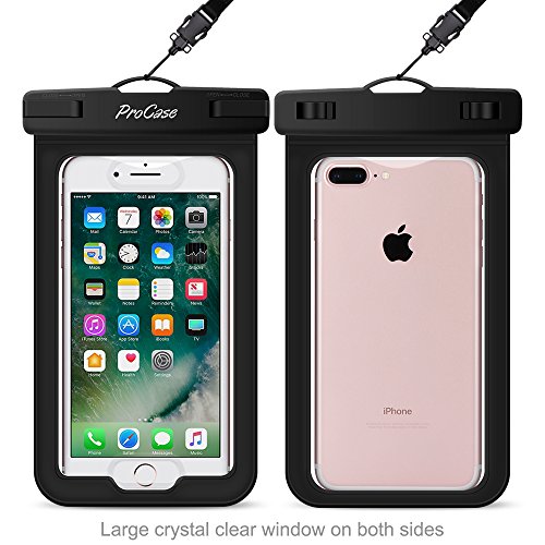 Waterproof Case with Touch ID, ProCase Cellphone Dry Bag Pouch for Apple iPhone 7 / 7 Plus with Fingerprint Recognition, Samsung Galaxy S7, S7 Edge Note HTC LG Sony Nokia Motorola up to 6.0" - 2 pack - Thumbnail 4