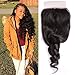 Beauty Forever Brazilian Loose Wave Hair 4x4 inch Free Part Lace Closure 100% Human Virgin Hair (14 inch)