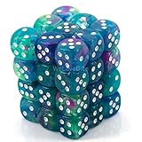 Chessex Festive Waterlily D6 12mm Dice Set
