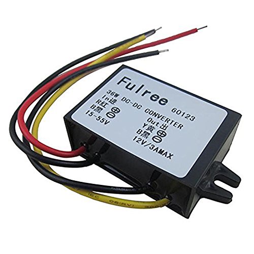 UPC 636870032607, GEREE Waterproof DC Converter 15-55V to DC 12V Car LED Display Power Supply Module