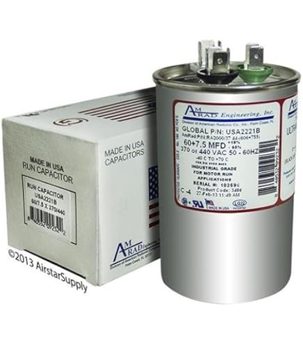 ●L7 Genteq • 60 + 7.5 uF MFD x 440 VAC GE Industrial Replacement