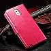 Note 3 Case, Galaxy Note 3 Case, Joopapa Galaxy Note 3 Luxury Fashion Pu Leather Magnet Wallet Flip Case Cover with Built-in Credit Card/ID Card Slots for Samsung Galaxy Note 3 N9000 (Pink)