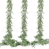 Hatoku 3 Pack Artificial Eucalyptus Garland Bulk