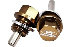 BLOX RACING BXAC-00405 PERFORMANCE ACCESSORIES Magnetic Oil Drain Plug - Honda