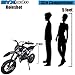 SYX MOTO Kids Mini Dirt Bike Gas Power 2-Stroke 50cc Motorcycle Holeshot Off Road Motorcycle Holeshot Pit Bike, Fully Automatic Transmission, Red