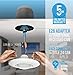 Parmida (4 Pack) 6 inch LED Adjustable Gimbal Downlight, Dimmable, 15W (120W Replacement), Rotatable Eyeball Retrofit Recessed Trim, 5000K (Day Light), 1060LM, Energy Star & ETL-Listed