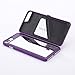 W7ETBEN for iPhone 8 Plus Case, Hidden Back Mirror Wallet Case with Stand Feature and Card Holder for Apple iPhone 7/8 Plus 5.5“ (Purple)