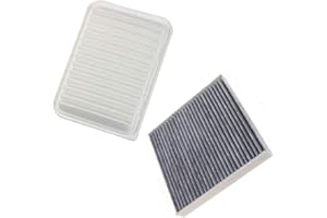 Engine and Cabin Air Filter Set for Toyota Corolla 2009-2017, Corolla iM 2017, Matrix 2009-2014, Yaris 2007-2017, for Scion x