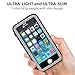 meritcase iPhone 5S Waterproof Case, IP68 iPhone SE/5S/5 Waterproof Shockproof Dirtproof Snowproof Screen Protector Cover for Snow Skiing Swimming (Black)