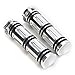 TESWNE Heavy Duty CNC 1 inch Handle Grips for Touring Sportster Dyna Softail V-Rod (Chrome)