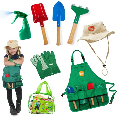 Born Toys Kids Gardening Tool Set for Ages 3-7