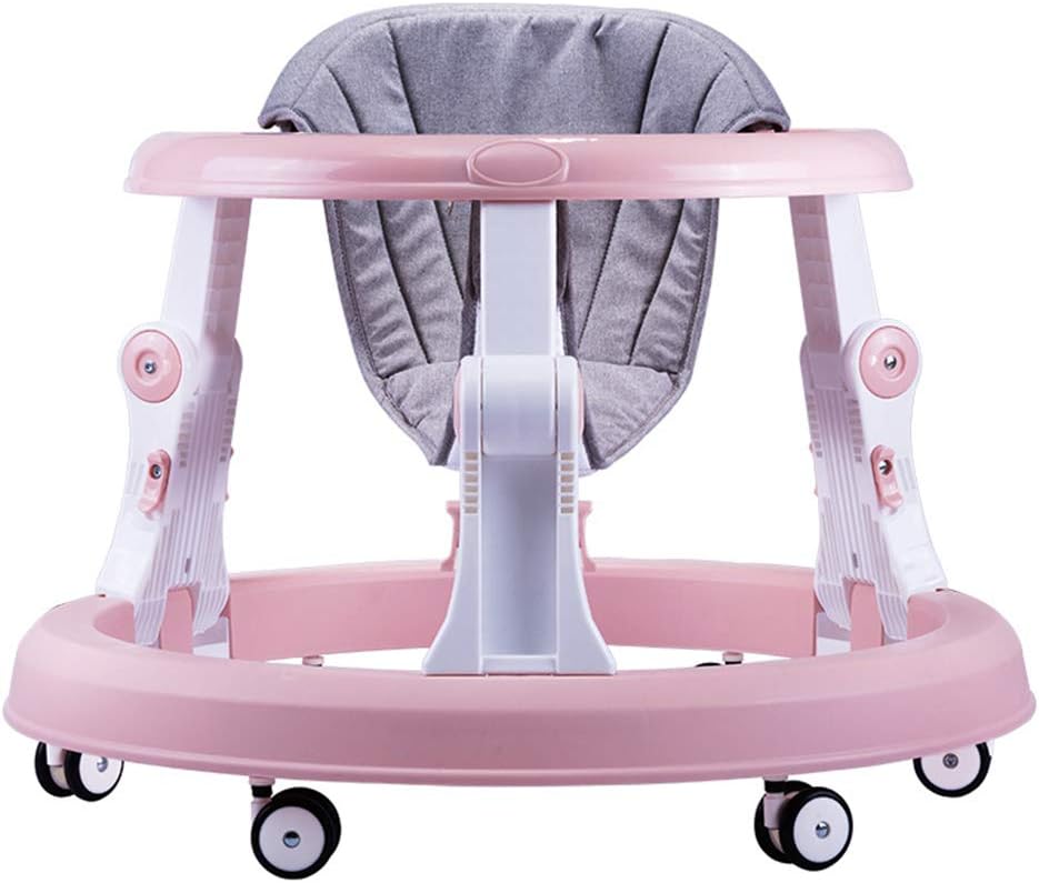 Baby Walker Adjustable Height,Foldable Toddler Stand Learning Stroller