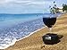 Outdoor Wine Glass Holder by Bella D'Vine for Stemless & Stemmed Glasses, Comes with a Wine Stake for Picnics, Grass, and Sandy Beaches, Fun Wine Gift in Marine Blue