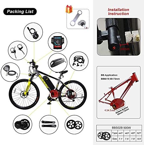 bafang fahrrad akku 500 watt motor