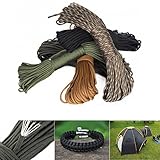 Sweetfun Survival Gear Nylon Cordage Parachute Rope 100 Feet with Tensil Strength 550 Lbs