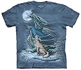 The Mountain Men's Dragon Wolf Moon T-Shirt