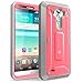 LG G3 Case, SUPCASE [Heavy Duty] LG G3 Case [Unicorn Beetle PRO Series] Full-body Rugged Hybrid Protective Case with Built-in Screen Protector (Pink/Gray), Dual Layer Design + Impact Resistant Bumper