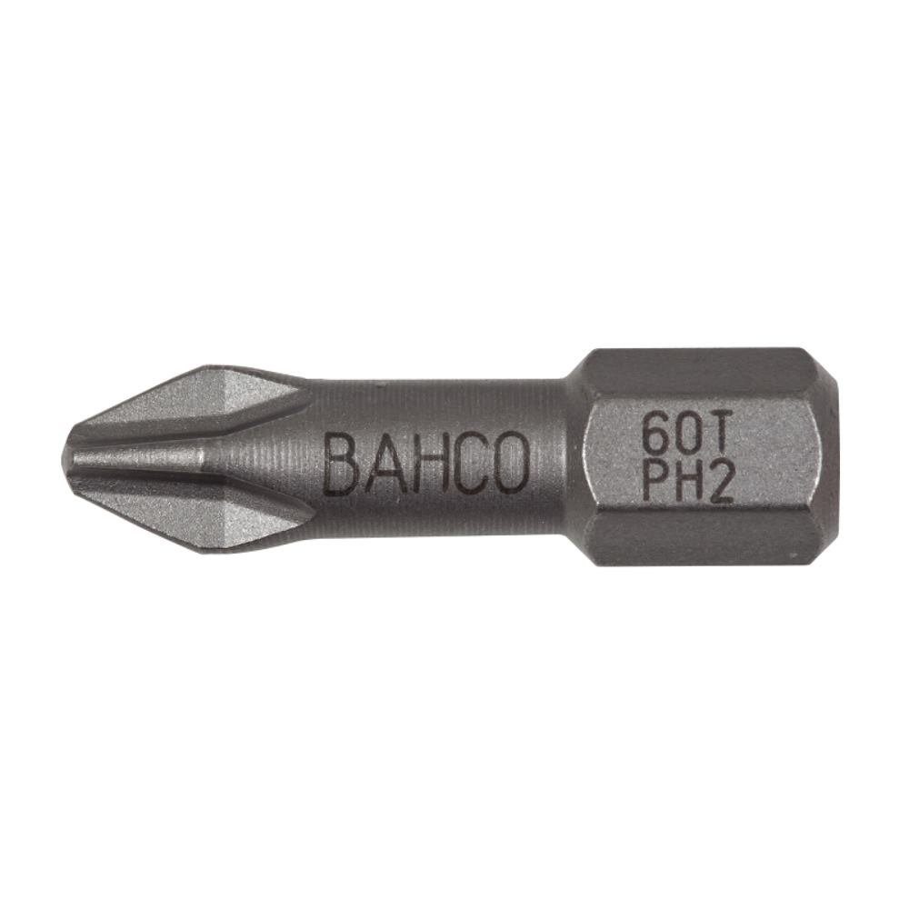 Bahco 60T/PH3 Torsion Bit for Philips Head Screws, Grey, 25 mm, Set of 10 Pieces