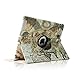 FINTIE (Map Design) 360 Degrees Rotating Stand Smart Cover PU Leather Case for Apple iPad 4th Generation Retina Display / the new iPad 3 / iPad 2 (Wake/sleep Function)