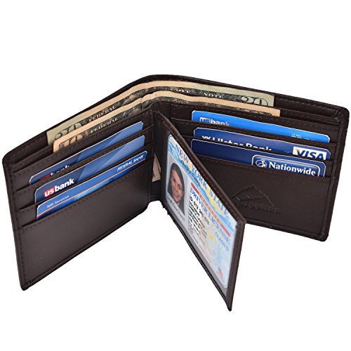 Hopsooken genuine leather wallets for men bifold wallet…
