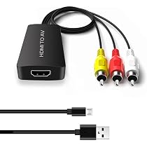 Adaptateur HDMI Vers 3 RCA (Rouge Blanc Jaune) - Convertisseur Vidéo Pour TV Ancienne