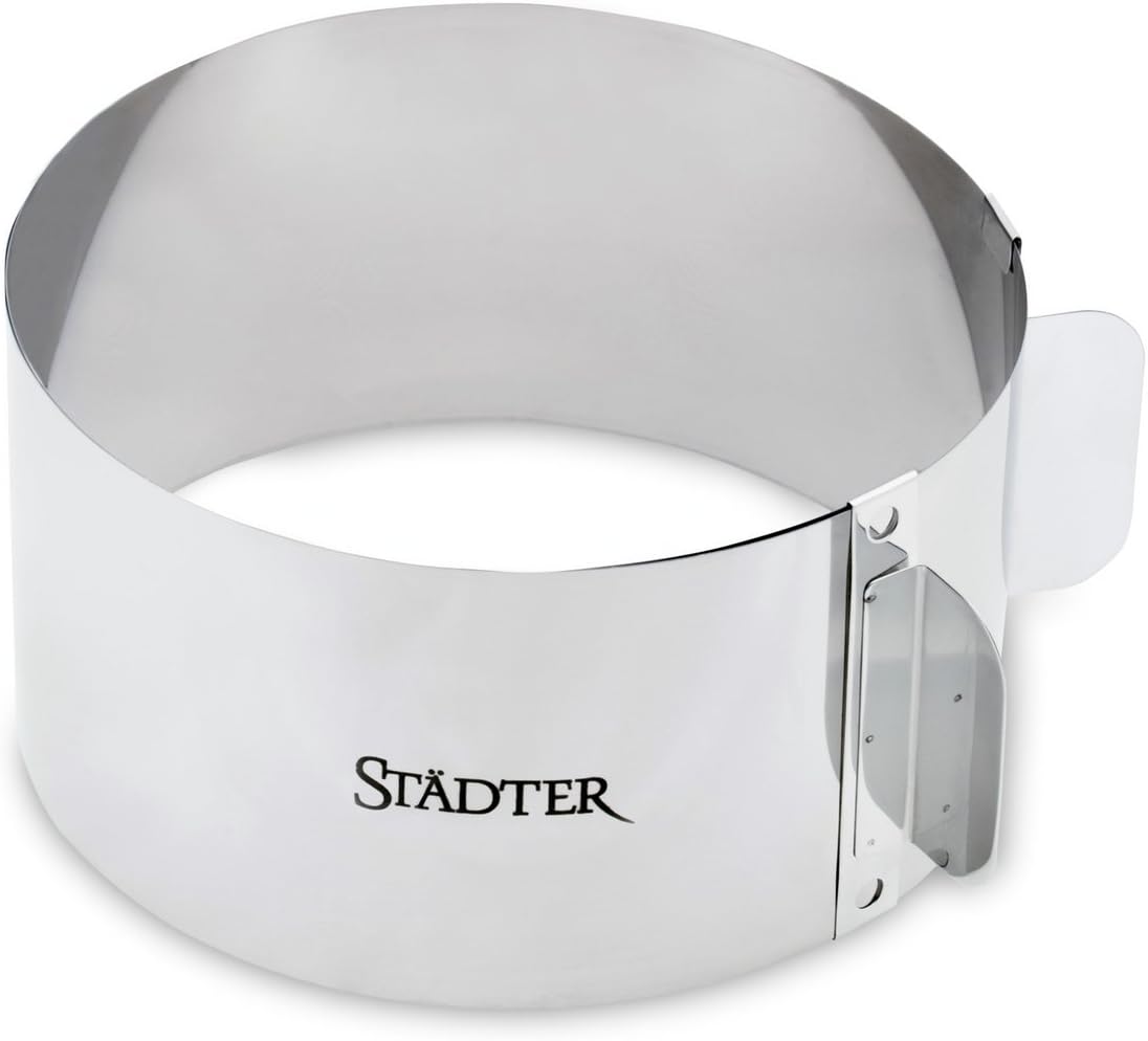 Staedter Adjustable Round Cake Ring, 15-30 x 9 cm, Stainless Steel, Silver - Image 3