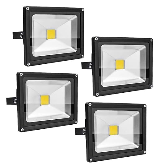 Leetop 4X 20W 30W 10W Negro Blanco Cálido Foco Proyector LED ...