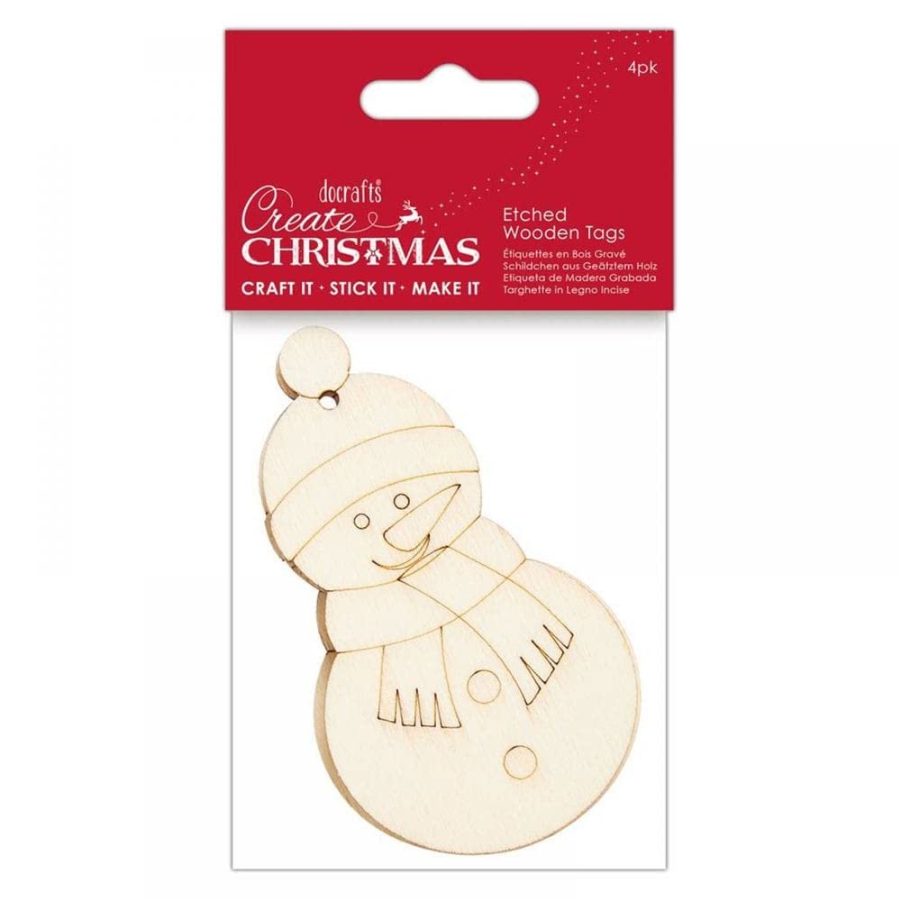 Create Christmas Gift Tags, Wooden, One Size