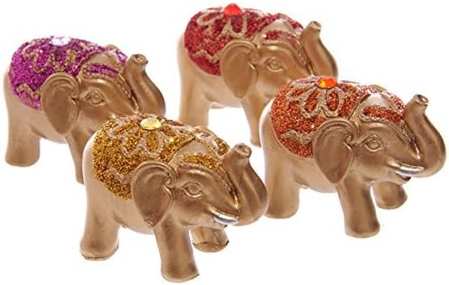 Mini Metallic Glitter Lucky Elephant Collectable by Puckator