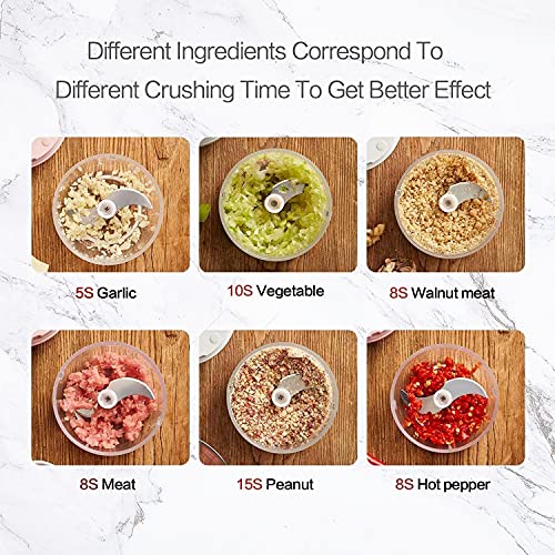 Electric Mini Garlic Chopper, OCTAVO 45W Food Processor Portable