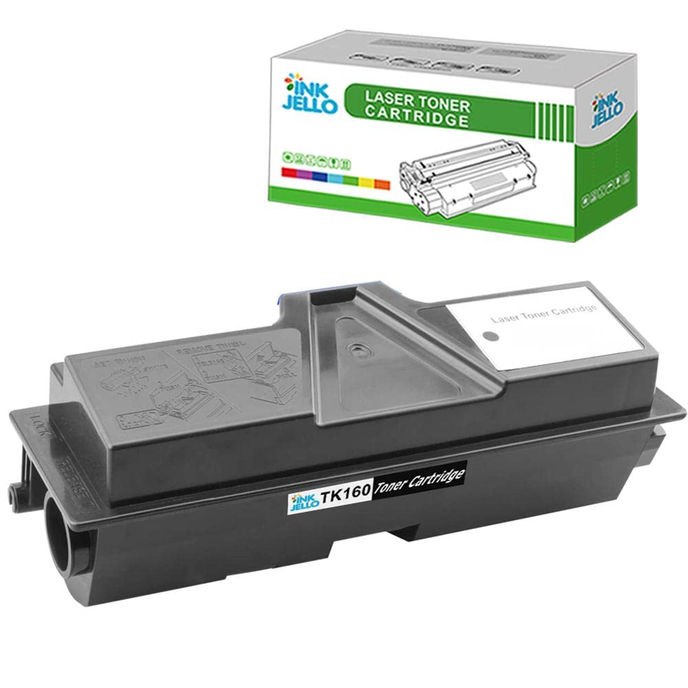 InkJello Toner Cartridge For Printer, Compatibile with Kyocera ECOSYS P2035d FS-1120D FS-1120DN TK160 (Black, 1-Pack)