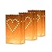 Grinde NO 20pcs Luminary Candle Bags Fire-Retardant Wishing Lanterns Luminary Bags Reusable Light Holder with 20pcs Scented Candles