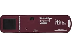 Welch Allyn REUSE-12 FlexiPort Blood Pressure Cuff, Size 12, Large Adult, Reusable without Tubes or Connectors, Range 32-43 cm Range