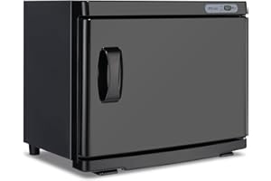 VOLOWOO Hot Towel Warmer for Facials Massage, Professional Large Capacity Hot Towel Cabinet, 2-in-1 Spa Towel Warmers for Facials, Barber, Salon, Esthetician, Gym, Hotel, Home Use (23L, Black)