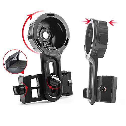 DoubleSun Spotting Scope Cellphone Mount-Design for Binocular Monocular Telescope and Spotting Scope