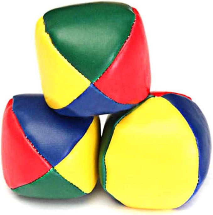 3Pcs Multicolor Knitting Juggling Ball Catching Ball Sandbag Toy Child Classic Bean Bag Juggle