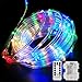 Fitybow LED Rope Lights Battery Operated String Lights 40FT 120 LEDs 8 Modes Fairy Lights with Remote Timer Outdoor Decoration Lighting for Garden Patio Party,Weddings,Christmas Décor (Multi-Color)