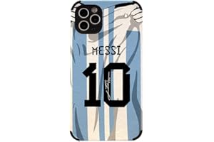 Slrioks Messi Jersey Phone Case Soccer Case for iPhone 14 13 12 11 Pro Max Plus Mini Xr Xs X 7 8 6 Thin Leather Silicone Shoc