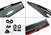 2013-2017 9TH GEN HONDA ACCORD SEDAN OEM STYLE CLIP-ON TYPE SMOKE WINDOW SUN VISOR W/ BLACK TRIM