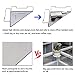 Easy & Eco Life Cubicle Corner Shelf - Space-Saving Office Sundries Storage Rack Floating Organizer/Flower Pots Caddy -Iron Wire Rail with Mesh Panel - No Screw - (Silver)