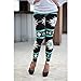 GBSELL New Women Lady Pretty Printed Stretchy Pants Leggings Sport Casual (A, XL)