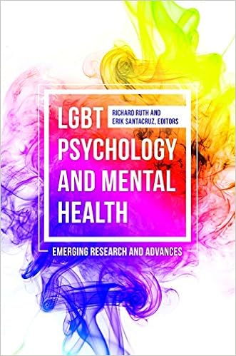 The cover of LGBT Psychology and Mental Health. There are bright swirly colors behind the title. 