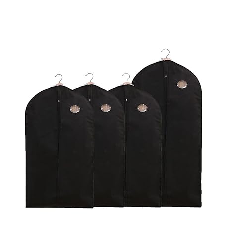 BREEZO 4X Kleidersack Kleiderschutz inkl. 3 von 100x 60cm und EIN 128x 60cm Anzugsack Kleiderhülle Anzughülle Aufbewahrung Sc