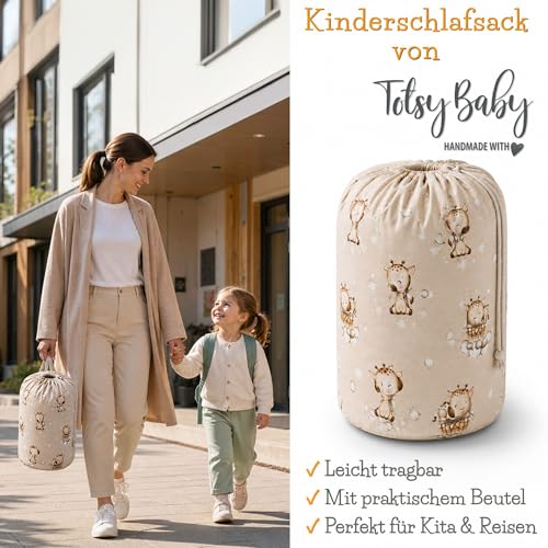 Children's Sleeping Bag with Cushion and Zip for Babies from 3 to 7 Years – Inner Sleeping Bag for Nursery, Oeko-Tex